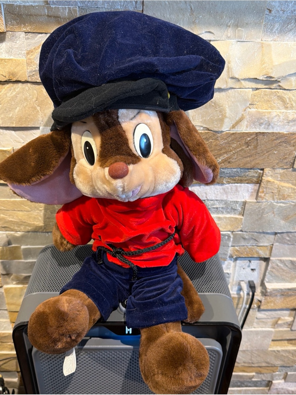 Vintage 1986 Fievel Goes West An American Tail 22" Plush Mouse Doll Sears Tag